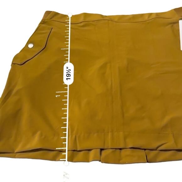 Athleta Vienna Jupe Cargo Skort in Brass Yellow Size 16 Plus NEW - Picture 10 of 10